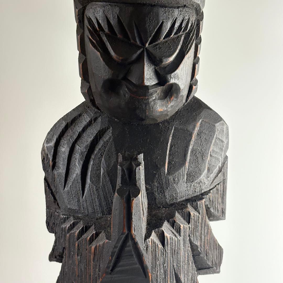 円正 円空 彫刻 置物 仏像 高さ約70cm 木工 円空仏 木彫り