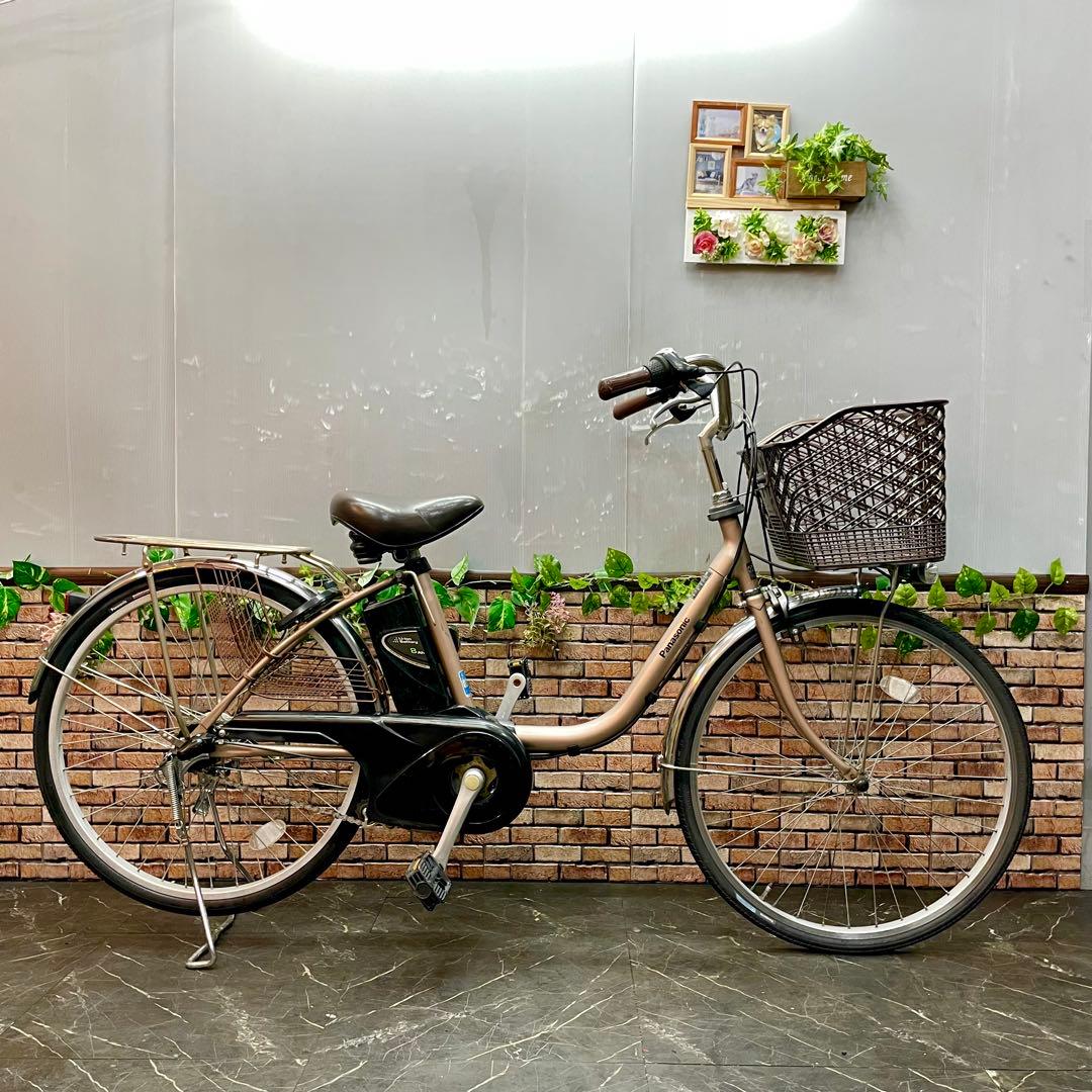 引き取り価格【2】電動自転車 Panasonic 薄ピンク 24インチ