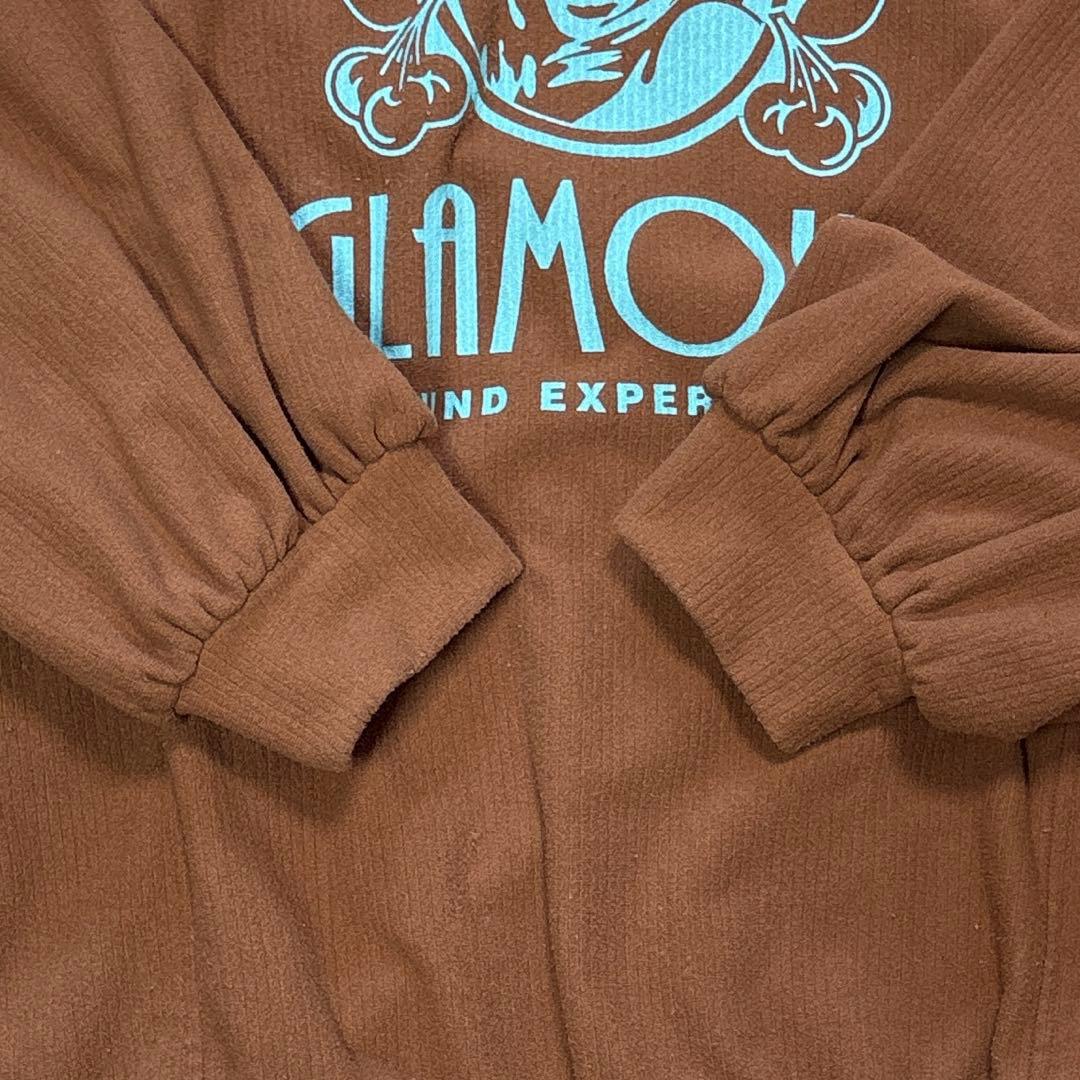 HYSTERIC GLAMOUR ブラウン長袖カットソー FREE