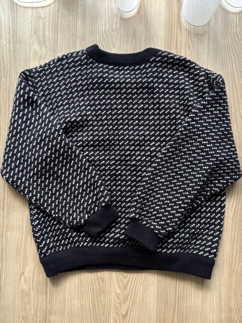 80s L.L.Bean バーズアイニットセーター X-LARGE 有原みゆ紀