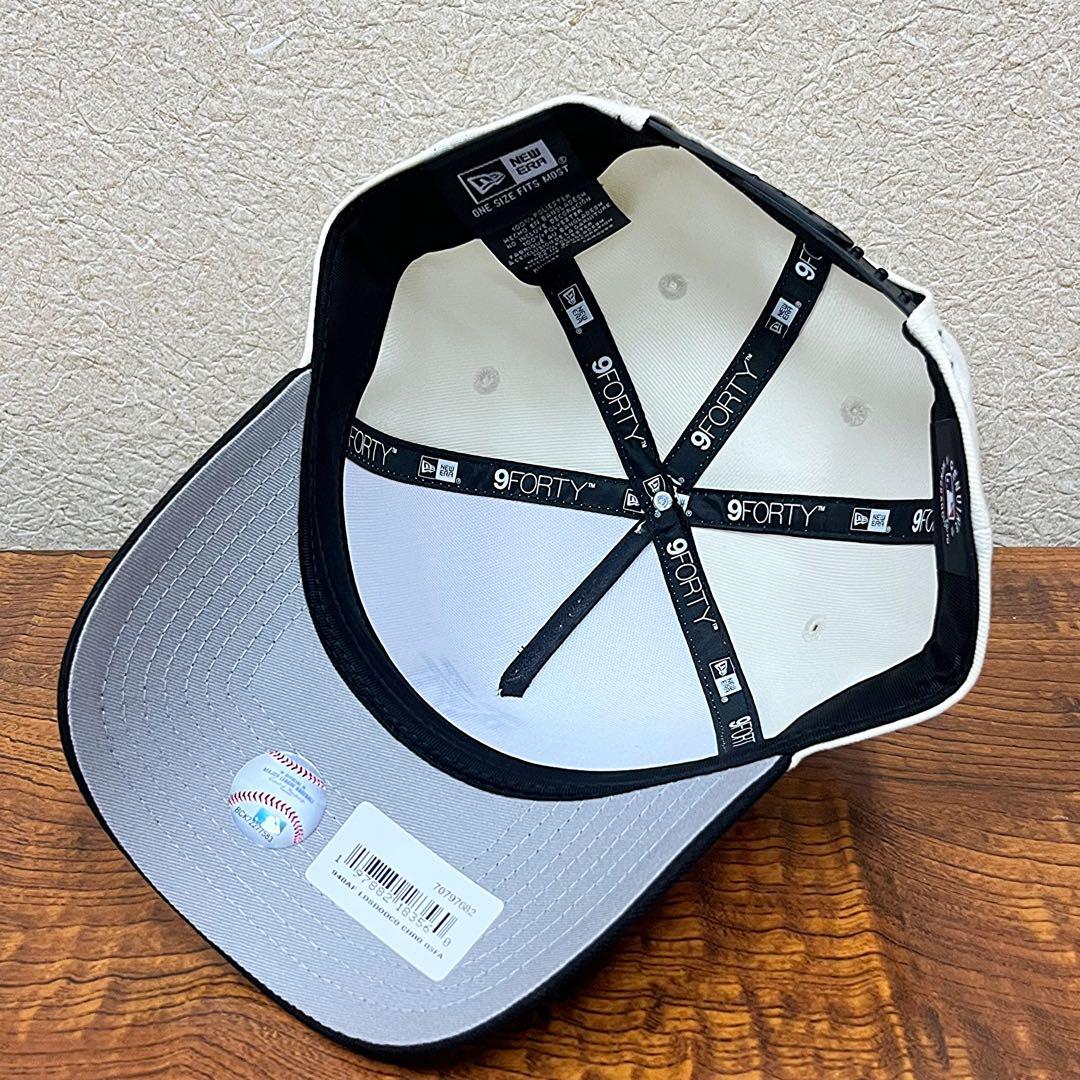 【海外限定】　ニューエラ　ドジャース 9FORTY 逆ロゴ 黒 キャップ