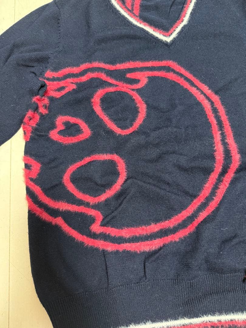 MARY & LONA★40サイズ★Vネックニット★ネイビー