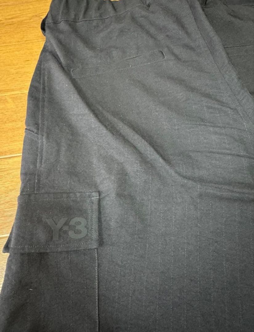 Y3 ブラックカーゴパンツ