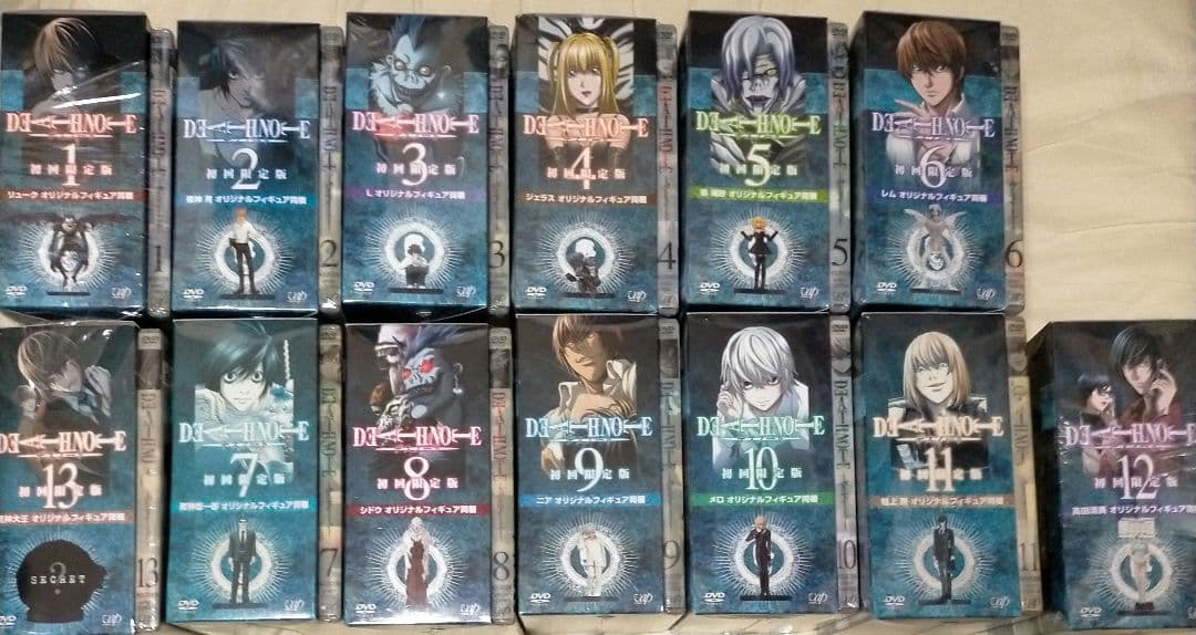 デスノート DVD 全巻 初回限定版 オリジナルフィギュア同梱 全13巻セット