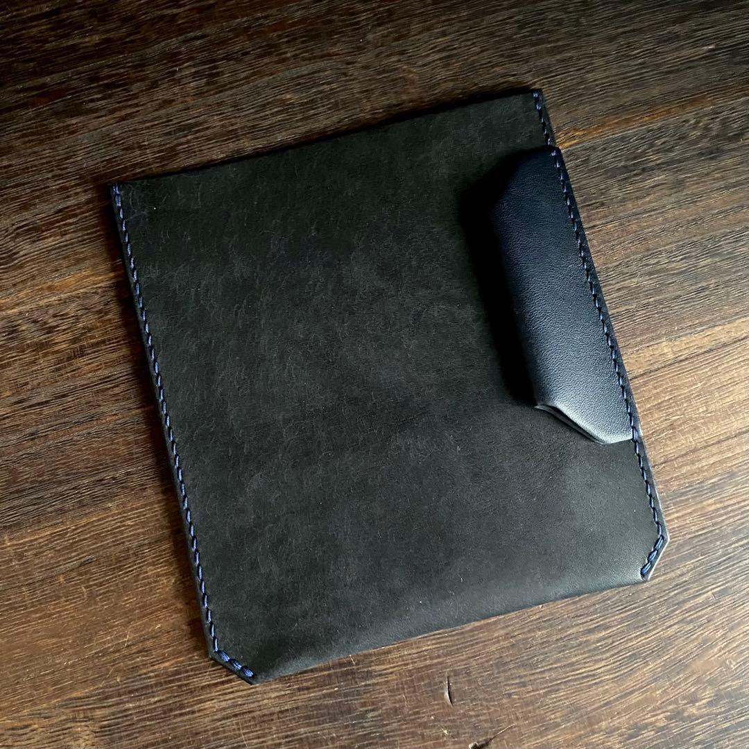 ノートスリーブ ブラック×ネイビー