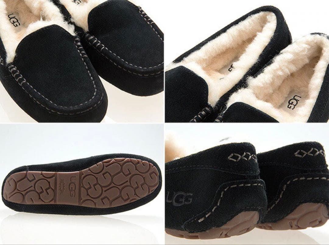 新作 ❤️ ウォータープルーフ UGG アンスレー モカシン ブラック 24cm