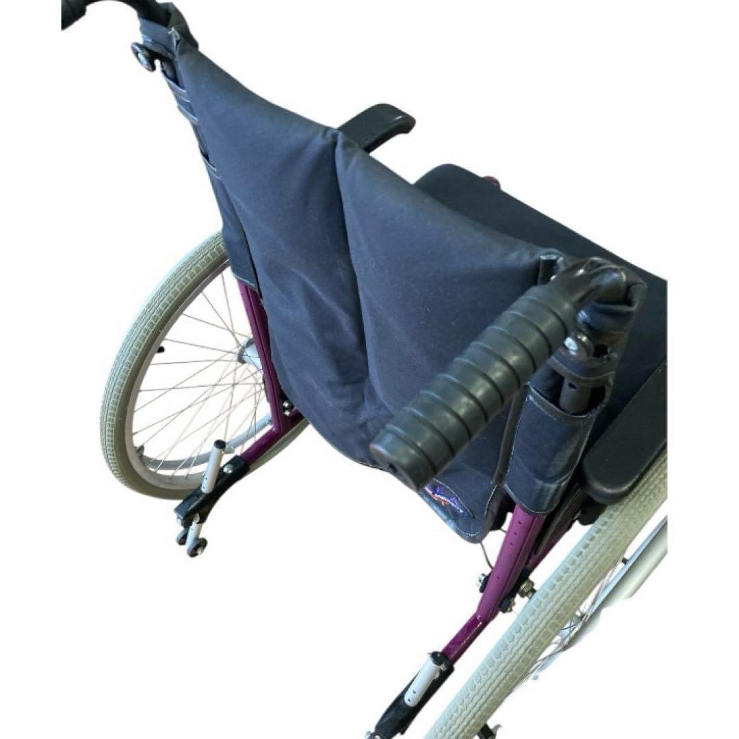 自走・介護兼用車椅子 転倒防止機能 フットレスト開閉　褥瘡防止エアクッション付