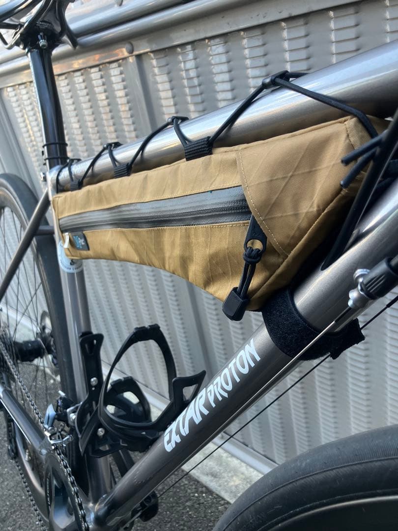 ハンドメイドフレームバッグx-pac VX21HS コヨーテブラウン43cm