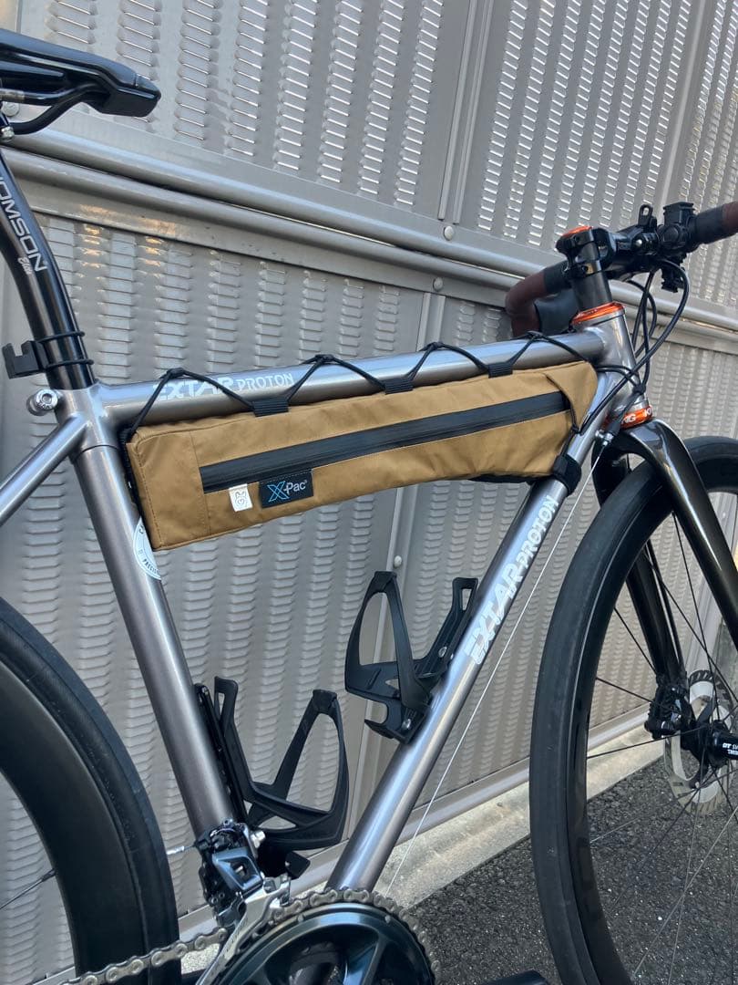 ハンドメイドフレームバッグx-pac VX21HS コヨーテブラウン43cm