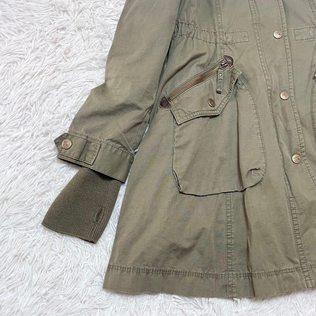 BURBERRY BLUE LABEL キルティングライナー付きモッズコート