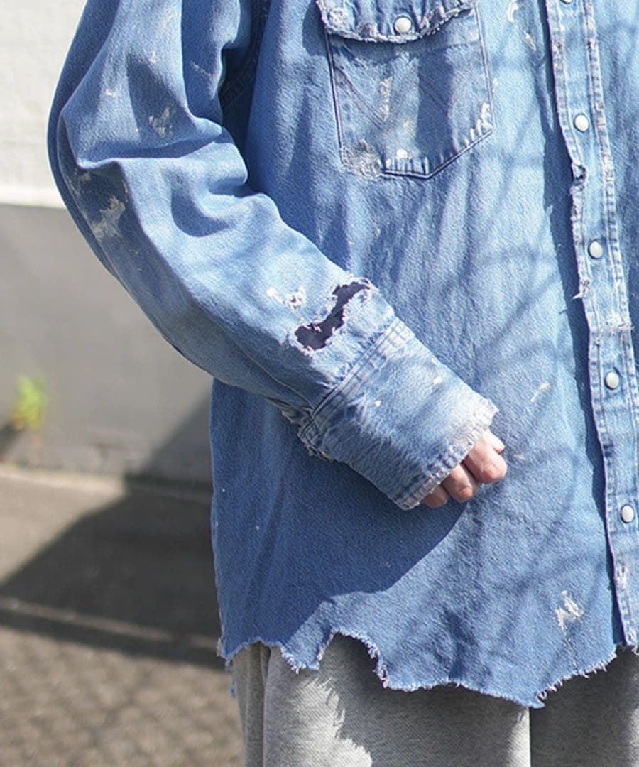 ネコーズ　リメイクウエスタンシャツ