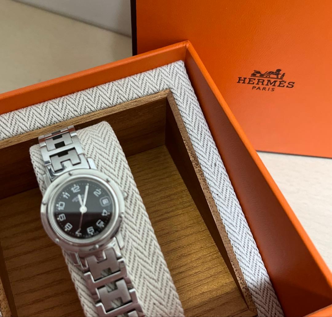 HERMES クリッパー CL4.210 ブラック　不動品