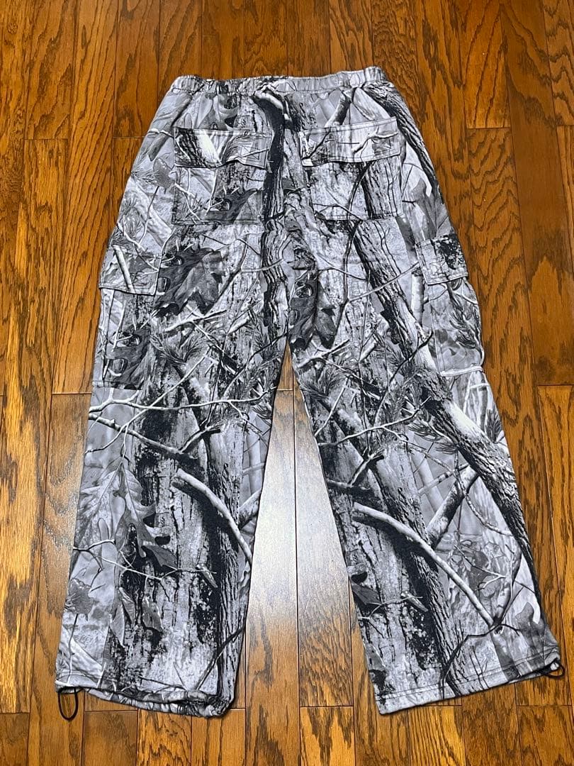 『即完売モデル』 リアルツリー カーゴパンツ ホワイト スウェットパンツ 古着