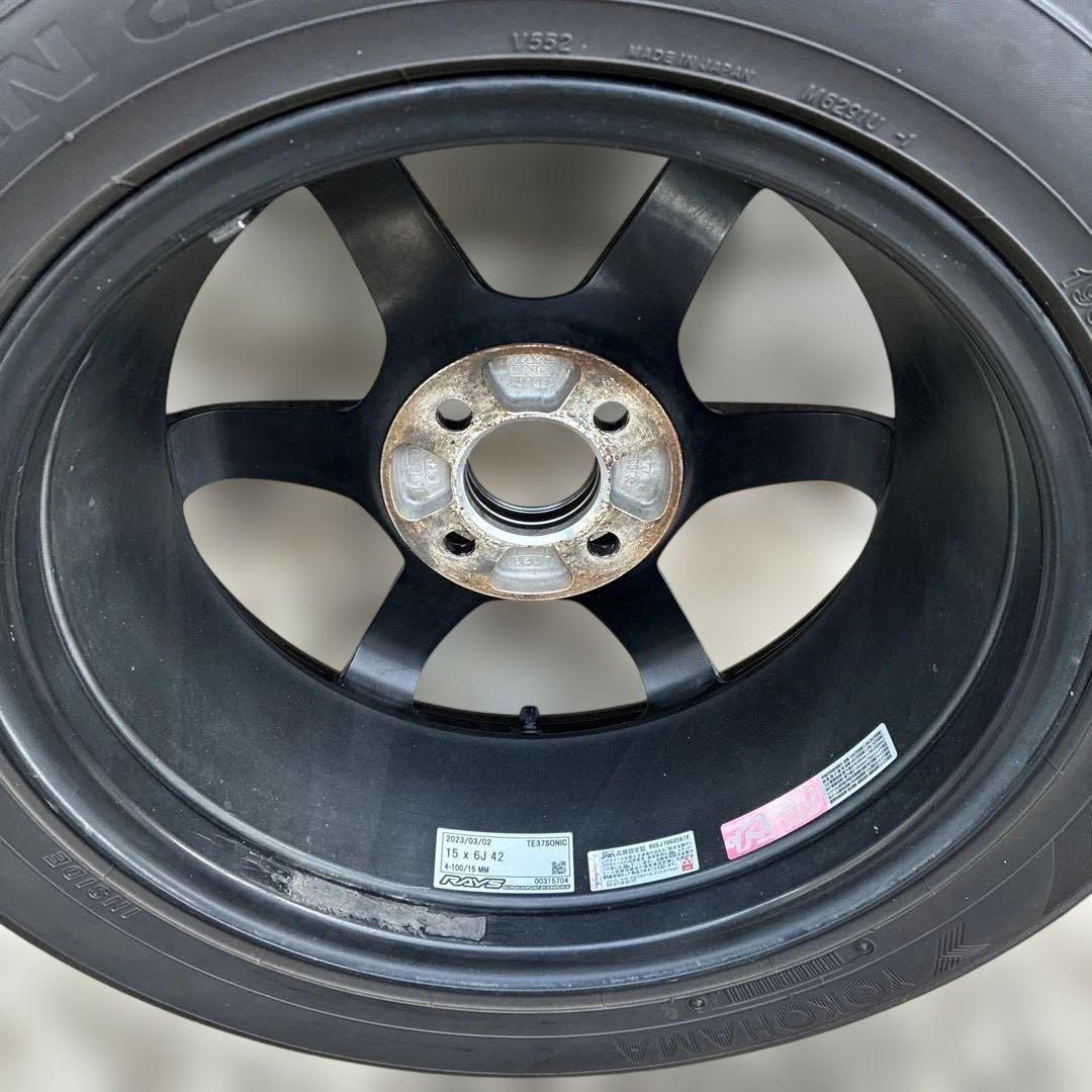 Rays ボルクレーシング　TE37 15インチタイヤセット