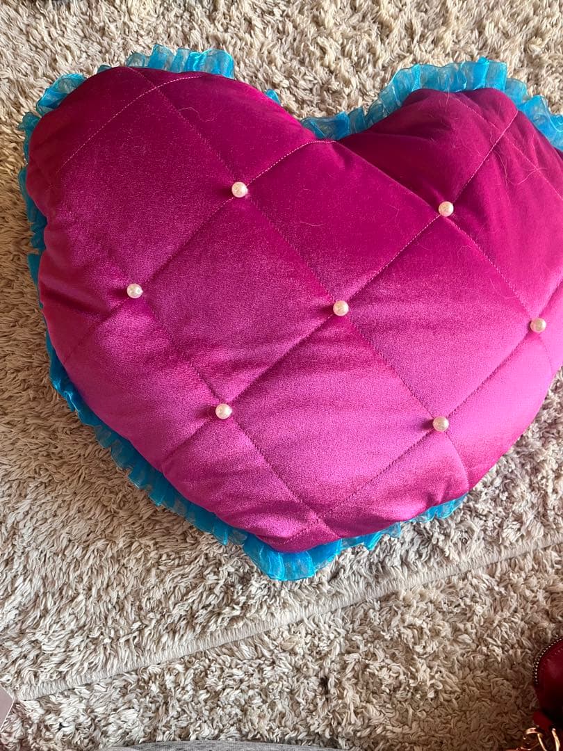 ミニー ハート型クッションブランケット