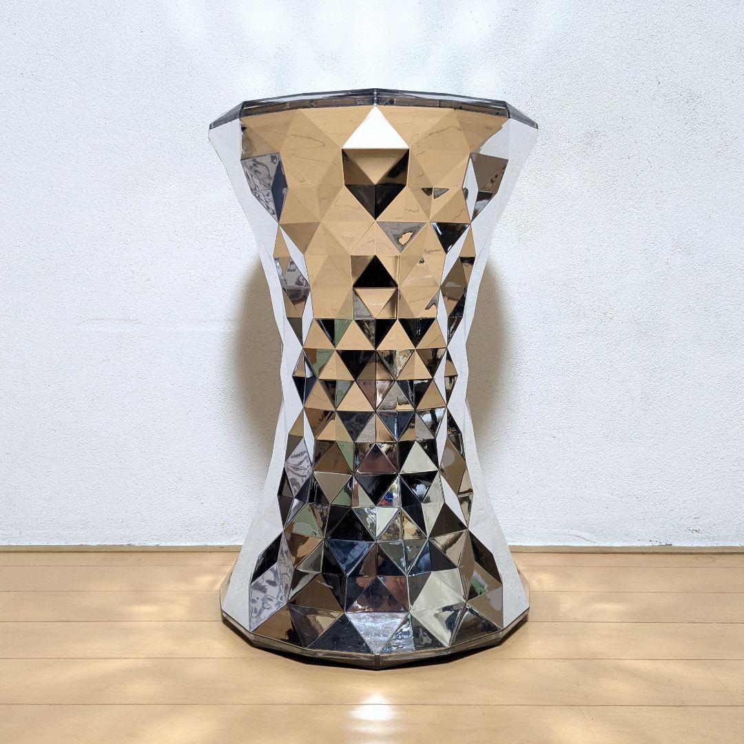 美品 Kartell STONE カルテル ストーン スツール クローム ②