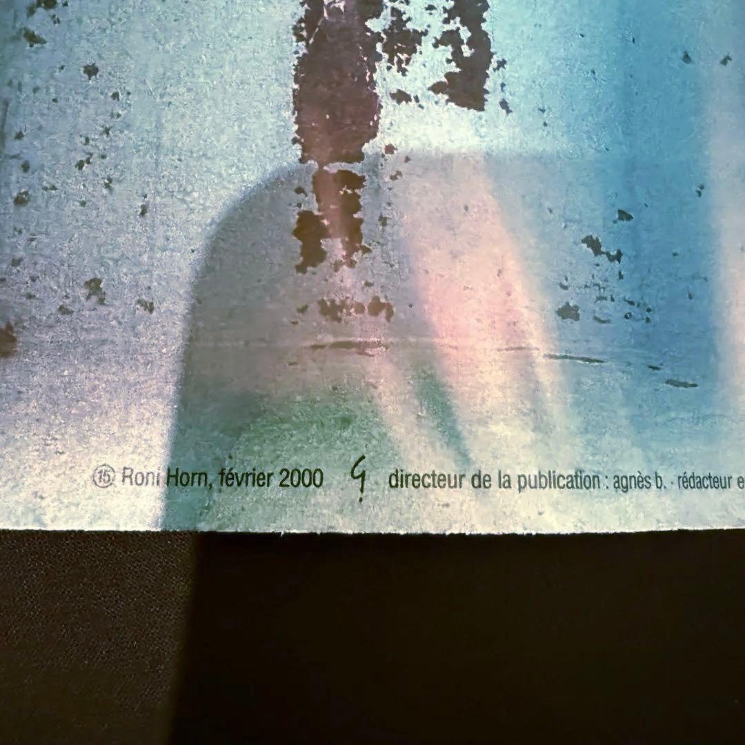 2000年発行 美品Roni Horn アート新聞 ポスターAgnès b.