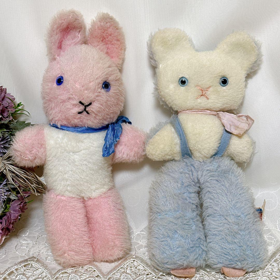 ❤️チャドバレー❤️アンティーク　ピンクうさぎ　ぬいぐるみ　Chad Valley