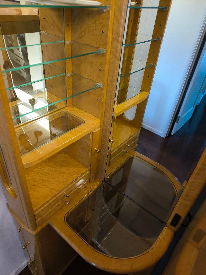 木製ドレッサー・鏡台 ミラー付き