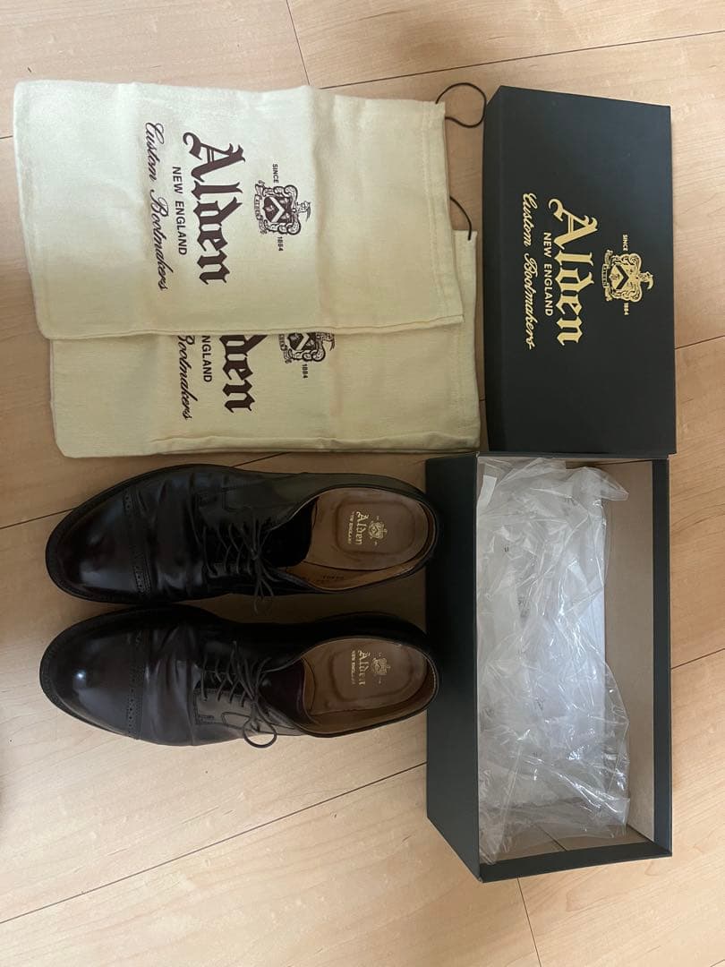y*n様 Alden 56201 バーガンディー9D コードバン