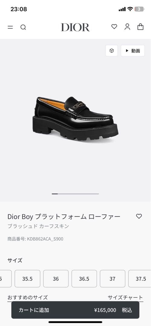 林*子様 （新品未使用）靴袋付きChristian Diorローファー