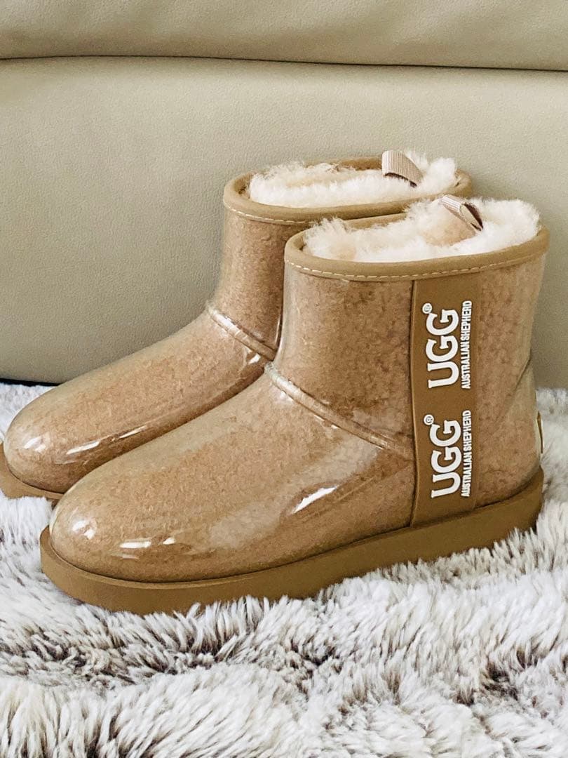 新品未使用‼️UGG アグ　クラシック クリア ミニ レインブーツ　レディース