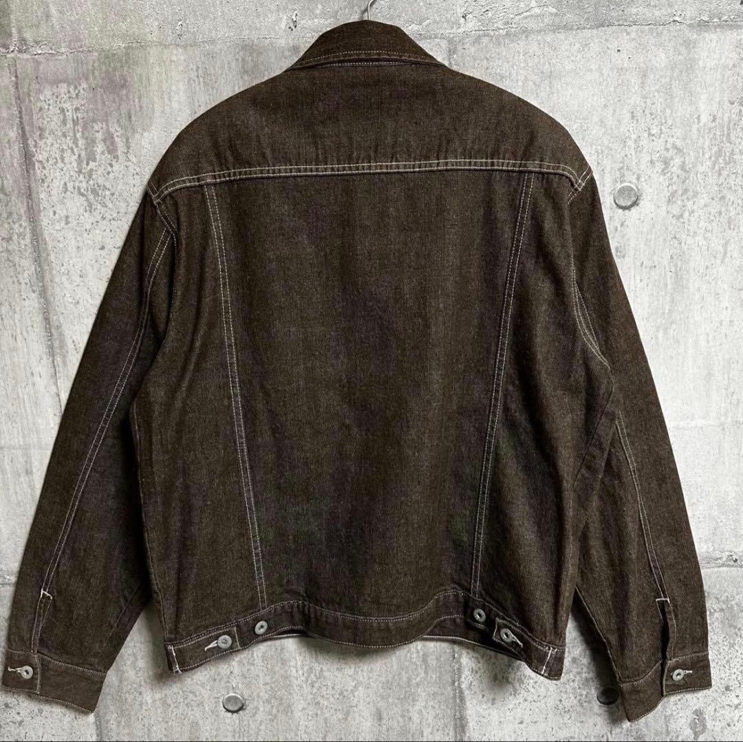 5*5様 old stussy 紺タグ 90s ブラウン デニムジャケット