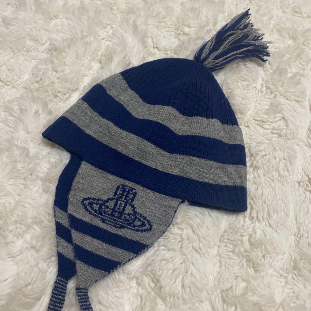 【レア】ヴィヴィアン Vivienne Westwoodニット帽 耳あて付き