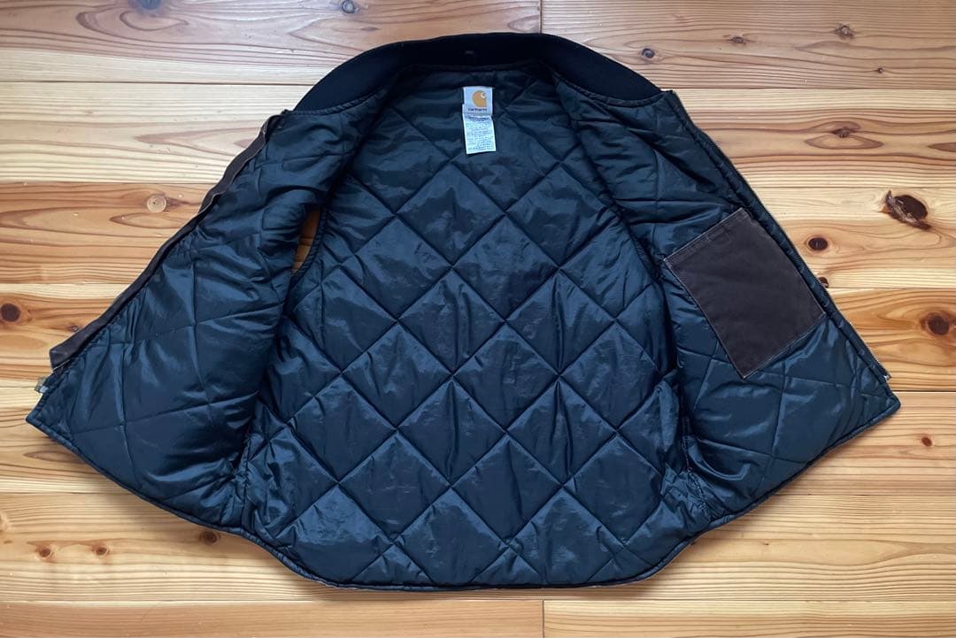 carhartt カーハート USA製 ダック ベスト ブラウン フェード 古着