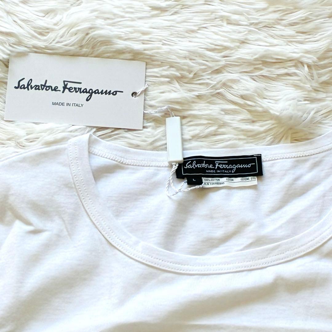 Salvatore Feragamo フェラガモ　Tシャツ ホワイト　L