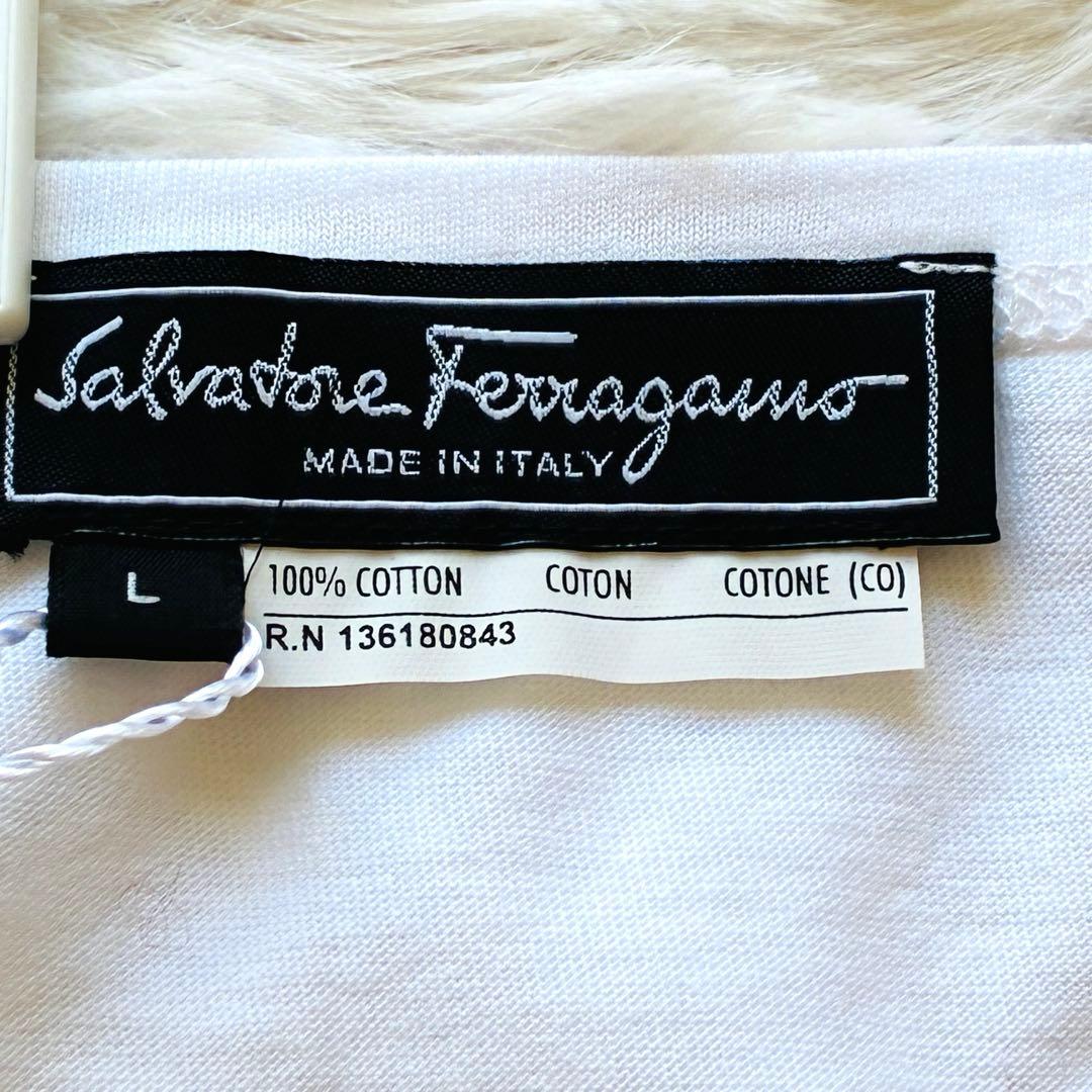 Salvatore Feragamo フェラガモ　Tシャツ ホワイト　L