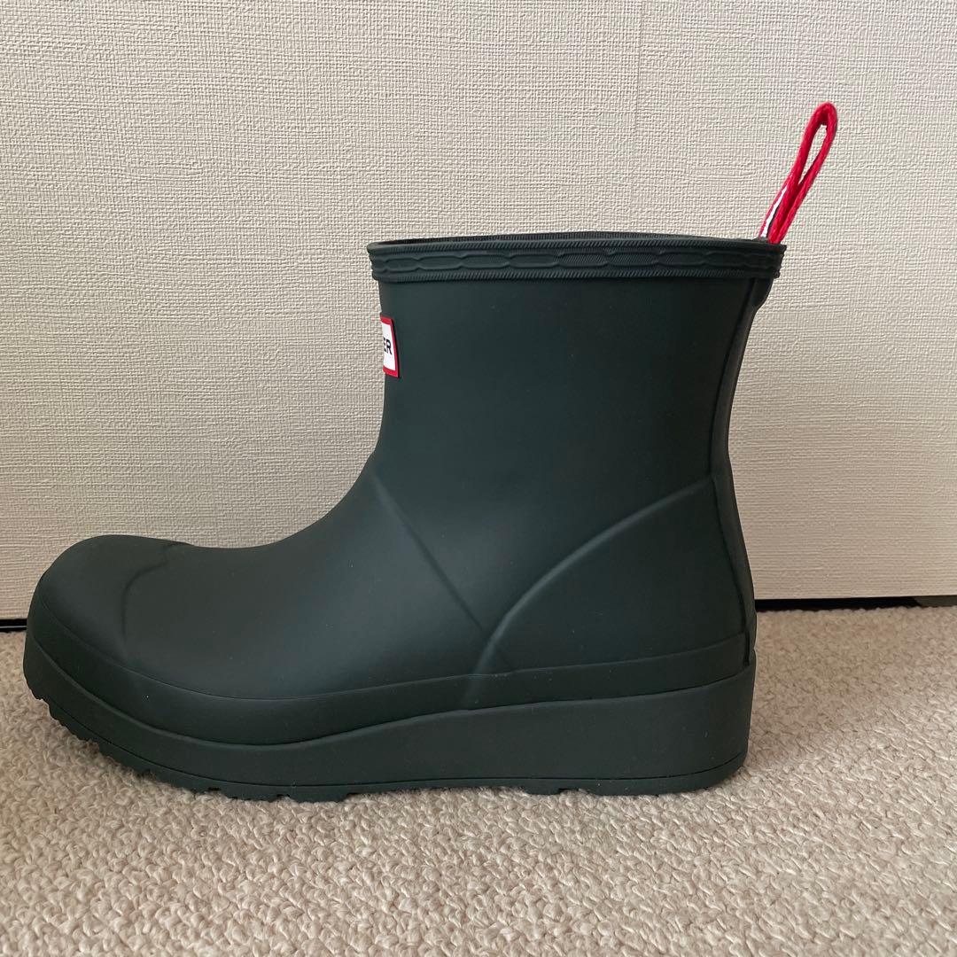 値下げしました！HUNTER ショート丈レインブーツ ダークグリーン