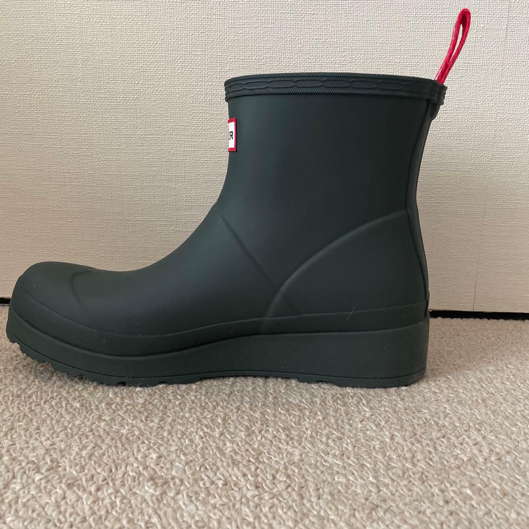 値下げしました！HUNTER ショート丈レインブーツ ダークグリーン