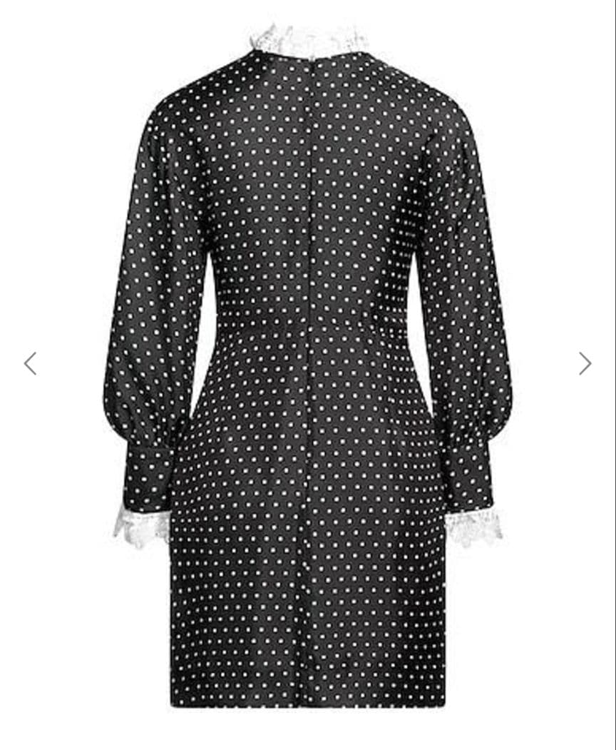 SANDRO　ドットミニワンピース　レース　ブラック　36　サンドロ