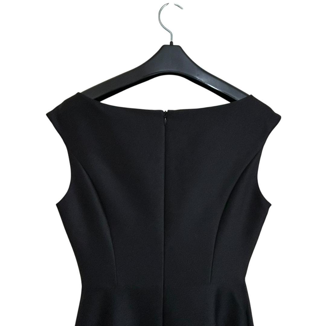 Rene　ルネ　ロングワンピース　Aライン　シルク混　ドレス　ブラック　36