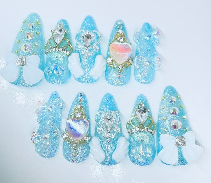 サイズオーダーネイルチップ No.15 量産系ネイルチップ 地雷系ネイルチップ