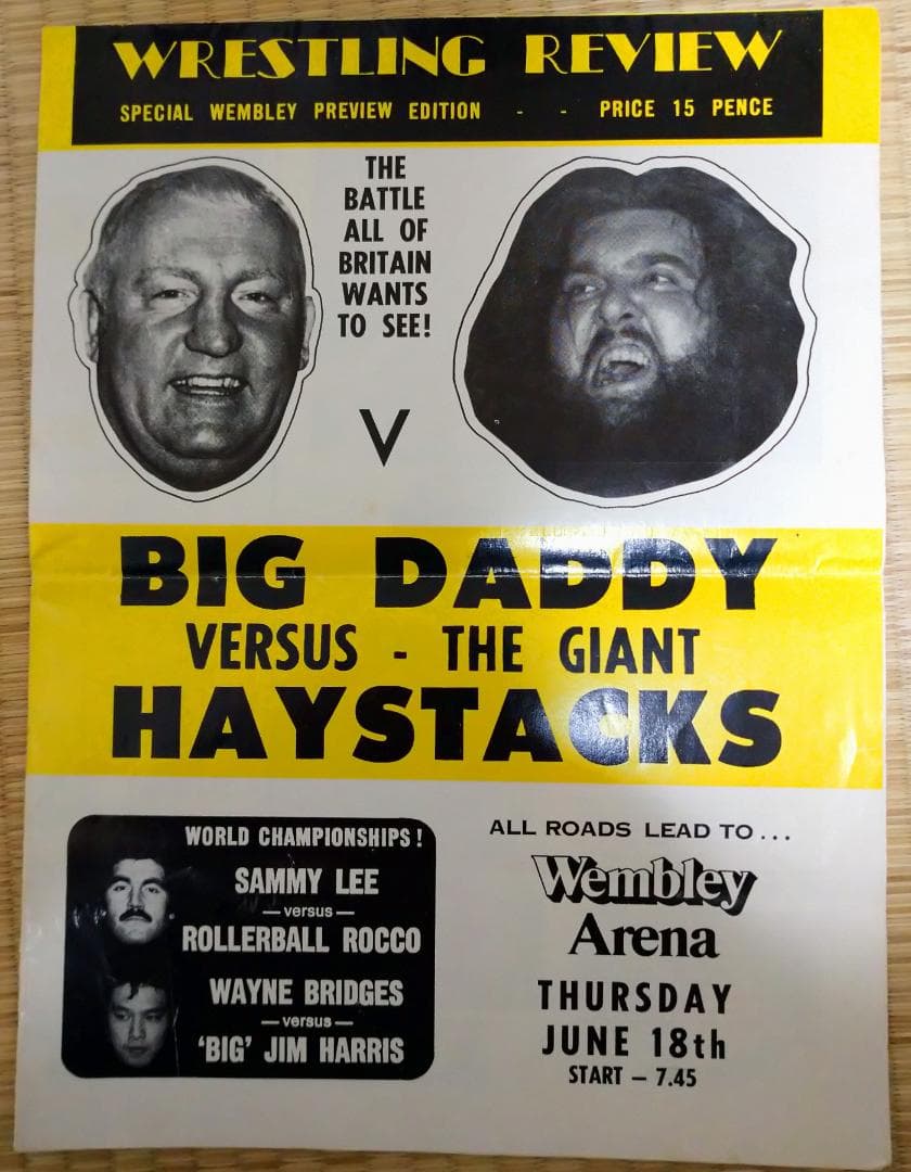 タイガーマスク　サミー・リー　プログラム　プロレス　佐山サトル