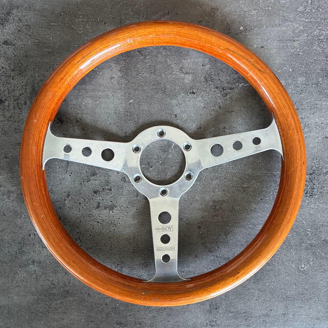 MOMO INDY ステアリングホイール（ウッド・クラシック） 直径：約31cm