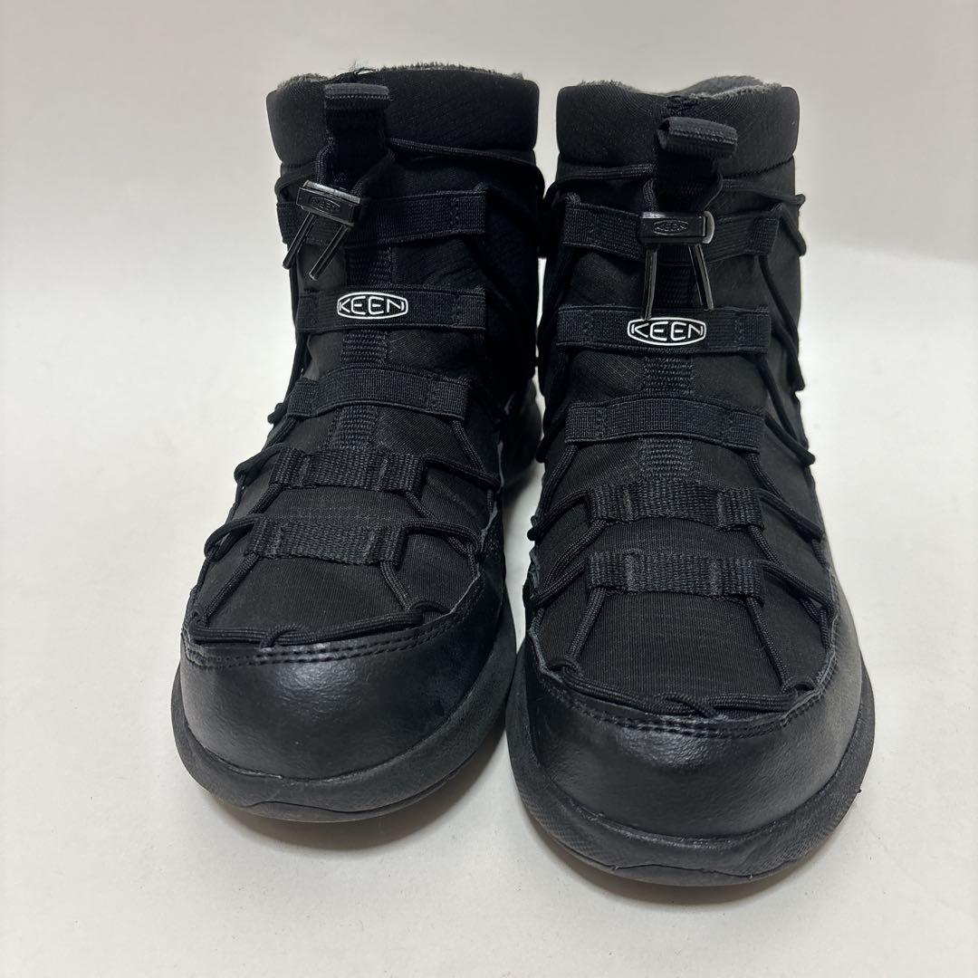 【極美品】KEEN ユニーク スニーク チャッカ 2 WP 防水 24.5cm黒