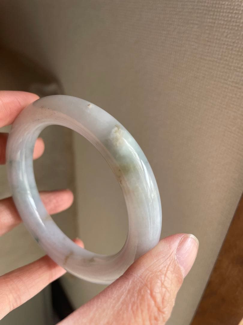 新入荷 ミャンマー 翡翠バングル 氷糯 55-57