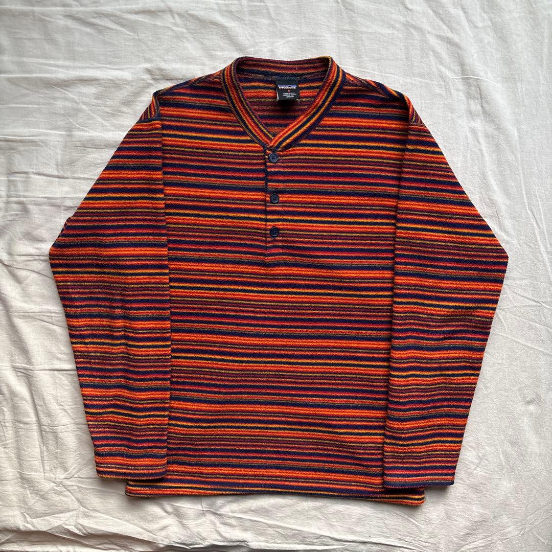 【USA製】90s Patagonia CAPILENE ヘンリーネックフリース