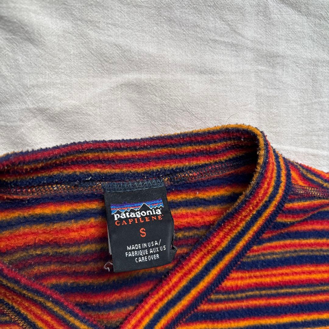 【USA製】90s Patagonia CAPILENE ヘンリーネックフリース