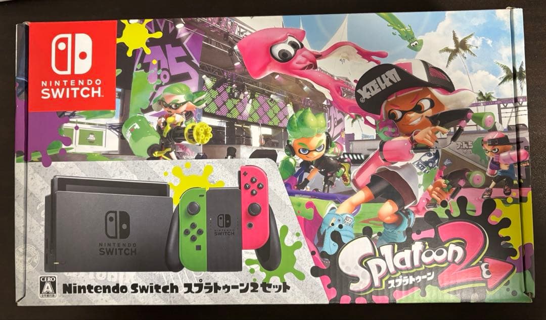 Switch 本体セット完備品+おまけSD128GB+ケーブル類付