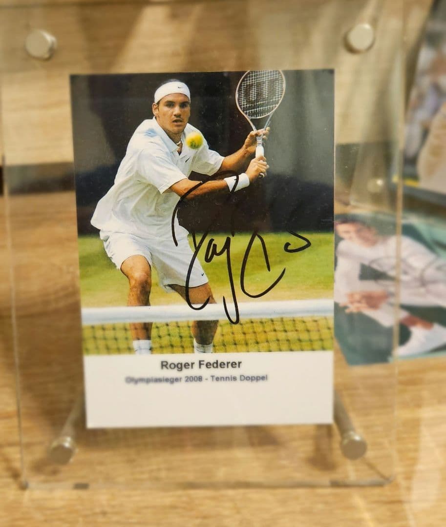 フェデラー 直筆サイン入り フォト