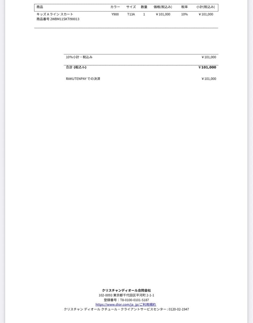 DIOR Aラインスカート カナージュ 13