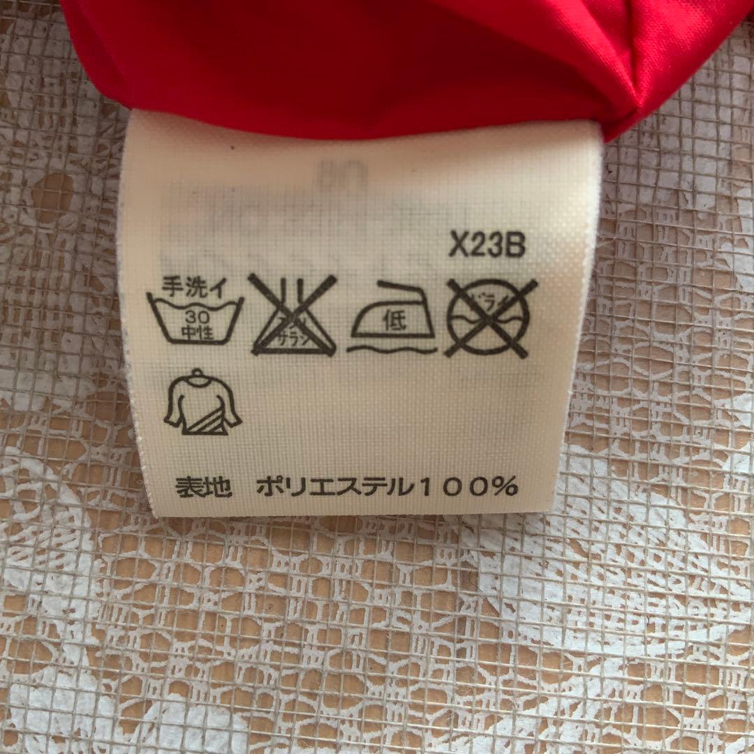 ポロバイラルフローレン　フード内蔵　ブルゾン170赤×ネイビー　ビッグポニー刺繍