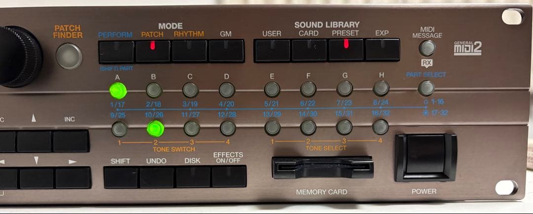 Roland XV-5080 ハードウェア音源 64MB メモリ付き