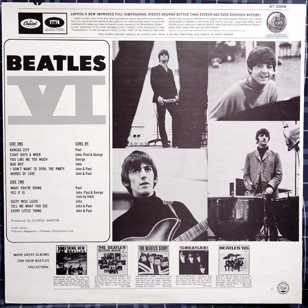 ☆激レアmonoミスプレスUS盤ビートルズ☆BEATLES Ⅵ☆