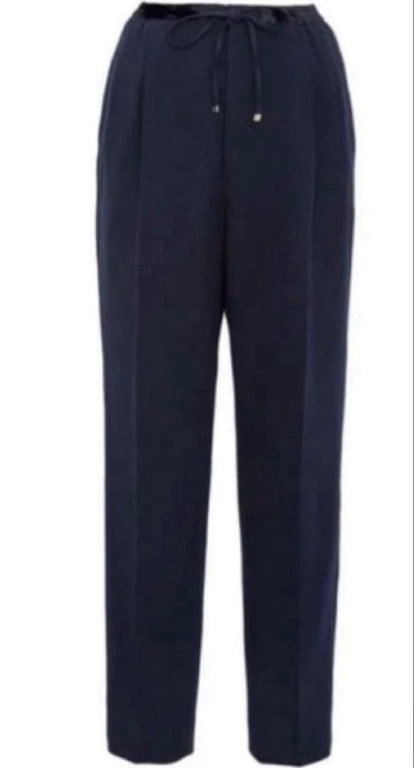 《DRAWER》ウールジョーゼットドロストパンツ　34