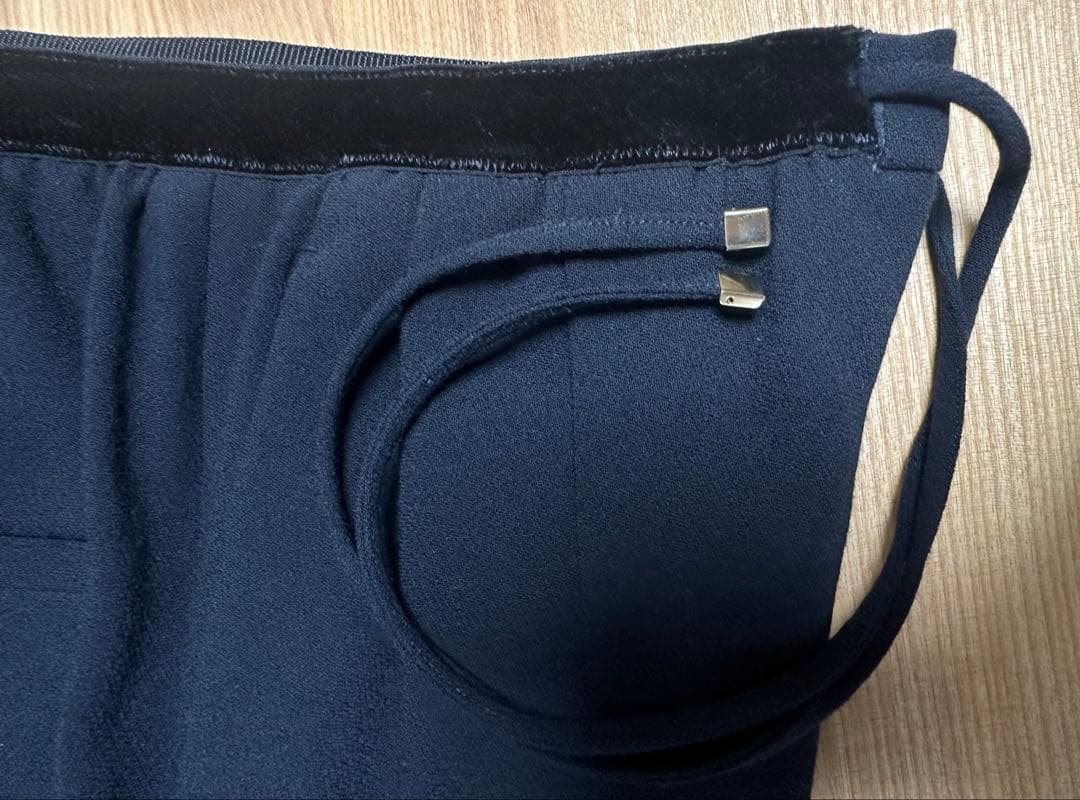 《DRAWER》ウールジョーゼットドロストパンツ　34